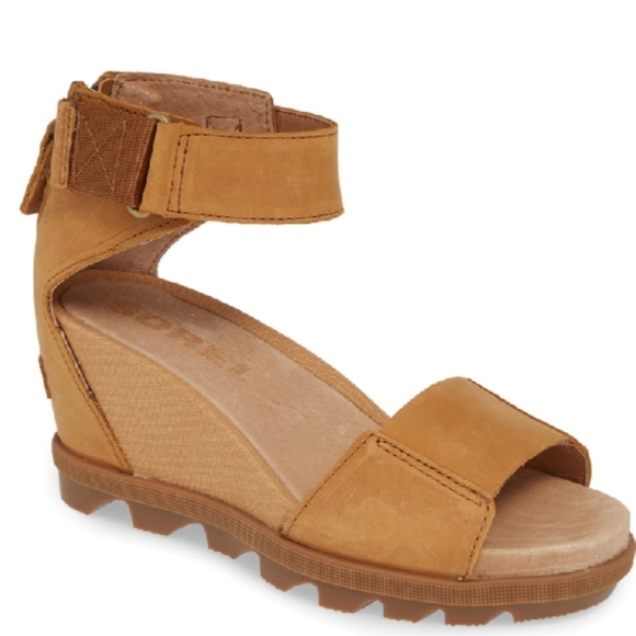 Sorel Shoes - sorel joanie II camel brown wedge sandals sz 7